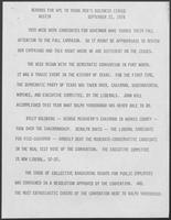 Remarks for William P. Clements, Jr. to Young Men's Business League, September 21, 1978