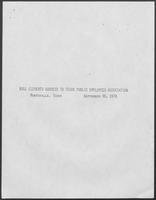 William P. Clements, Jr. Address to the Texas Public Employees Association, September 30, 1978