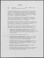 Memo to Omar Harvey regarding the Conservative Movement in America, February 1, 1978