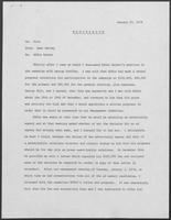 Memo from Omar Harvey to File regarding Eddie Barker, January 27, 1978