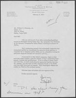 Letter from Ray Hutchison to Bill Clements concerning the employment of Kay B. Hutchison, February 9, 1977