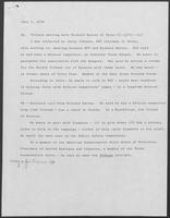 Memo regarding meeting request between William P. Clements, Jr., and Richard Harvey, June 5, 1978 