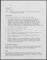 Memo from Dary Stone to staff regarding Mexican-American reception in Houston, Texas, July 16, 1978 