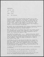 Memo from Martha [Alworth] to Clare [Morris] regarding private airplane travel, June 29, 1978 