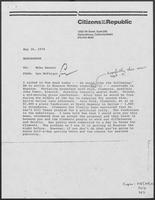 Memo from Lyn Nofziger to Mike Deaver, May 26, 1978