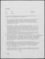 Memo from Bill (Keener) to Martha, July 11, 1978