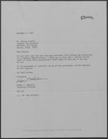 Letter from Wayne Thorburn to George Steffes, regarding pledging support to new Clements administration, November 9, 1978
