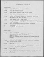 Itinerary titled RCC (Rita Crocker-Clements) Roadshow, October 2 - 6, 1978