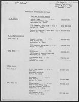 List of Republican Officeholders in Texas, February 1, 1977
