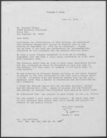 Letter from Tom Reed to Michael Deaver regarding Reagan's Campaign Visit, June 13, 1978