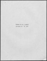 Remarks by William P. Clements, Jr., September 28-30, 1978
