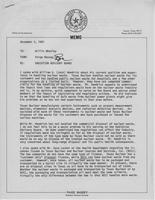 Memo from Paige Massey to Willis Whatley, regarding Radiation Advisory Board, December 3, 1981, with related memos