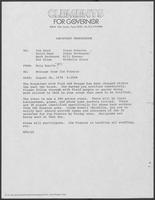 Memo from Nola Haerle to Tom Reed, David Dean, Mark Heckmann, and others, 8/30/78, regarding a breakfast with Reagan and Ford