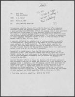 Memo from B.D. Daniel to Dary Stone and Mary Jane Maddox regarding state employee reduction, March 23, 1982