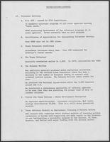Record/accomplishments regarding volunteer services