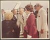 Governor and First Lady Clements greet the Governor of Puebla, Mexico, Alfredo Toxqui Fernandez de Lara and his wife during official visit, September 1980. Detail taken from e_cle_005829.  